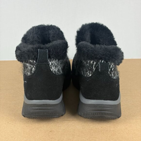 Skechers Relaxed Fit Easy Going Memory Foam Boots Womens 10 Black Suede - Picture 4 of 10
